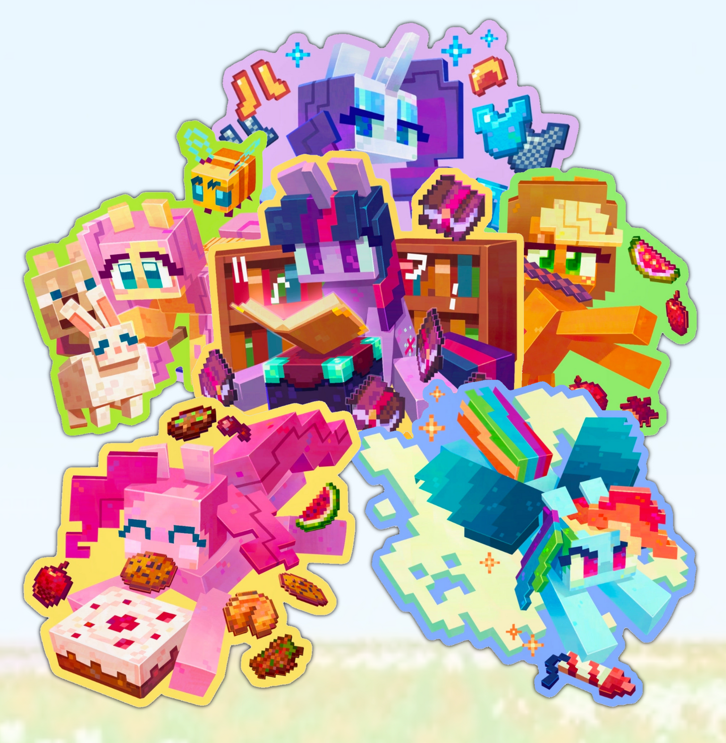 *PRE-ORDER* MC Mane Six Sticker Bundle