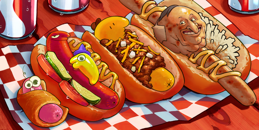 FRIENDLY Hot Dogs Print