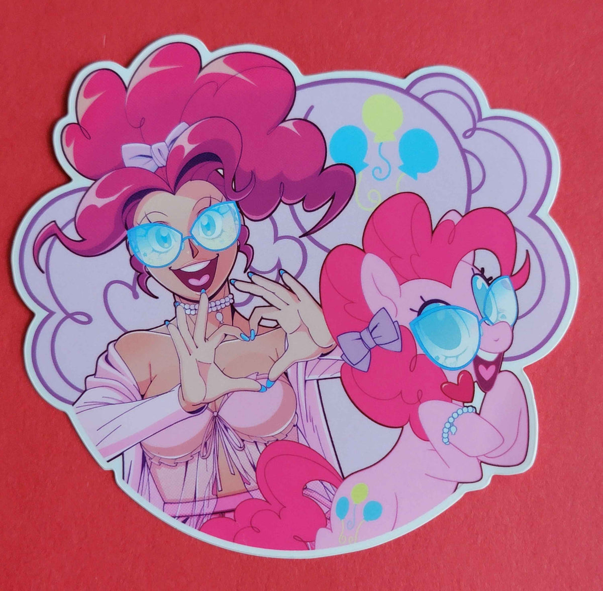 Girly Pinkie Sticker