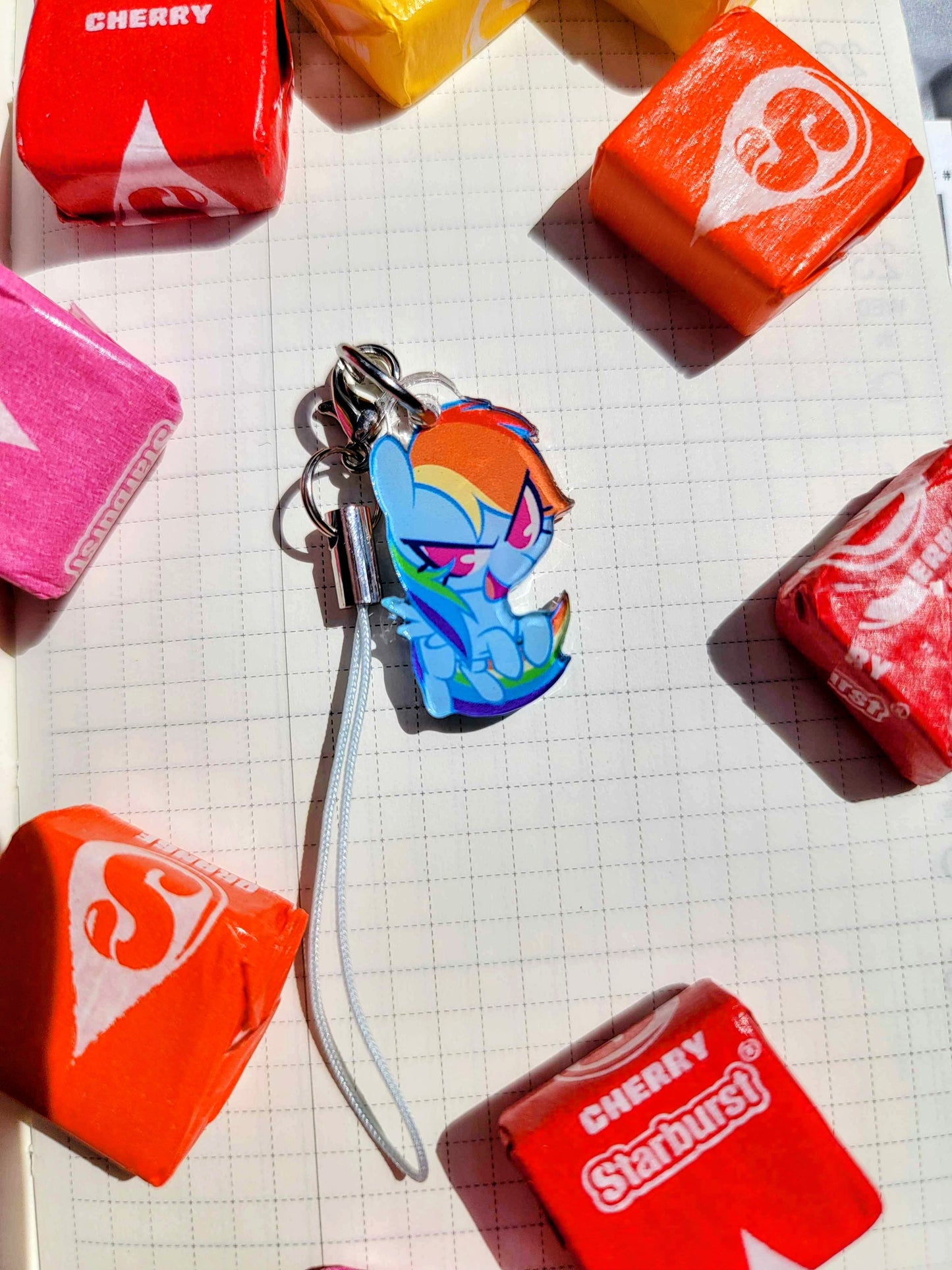 RainbowBug Phone Charm