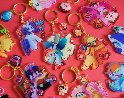 Rainbow Acrylic Keychain